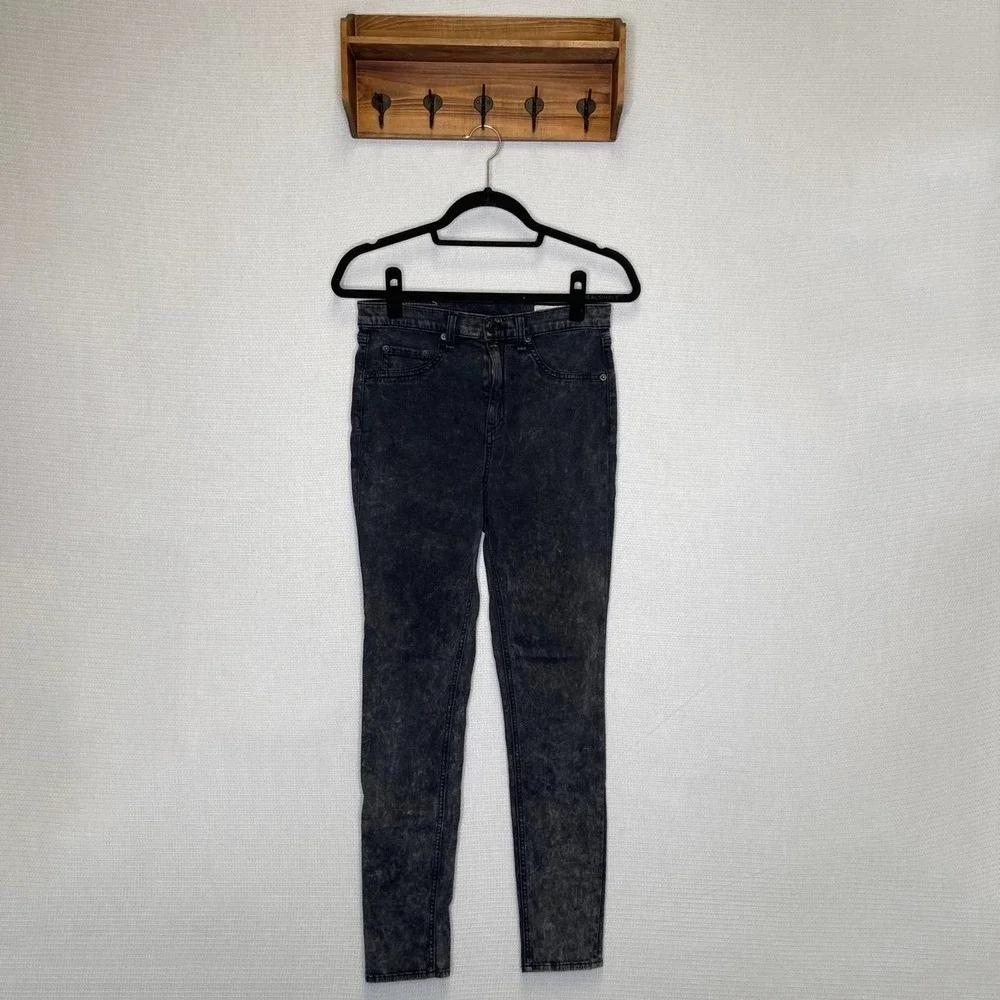 Rag & Bone‎ | Acid Black Wash skinny Jeans 29